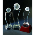 11 1/4" Golf Optical Crystal Award